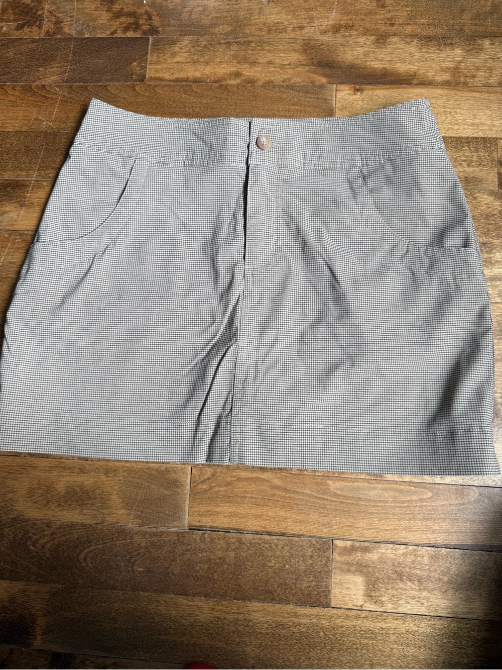 Avia Women's Size XS Black & White Gingham Athletic Skort with Built-in Shorts